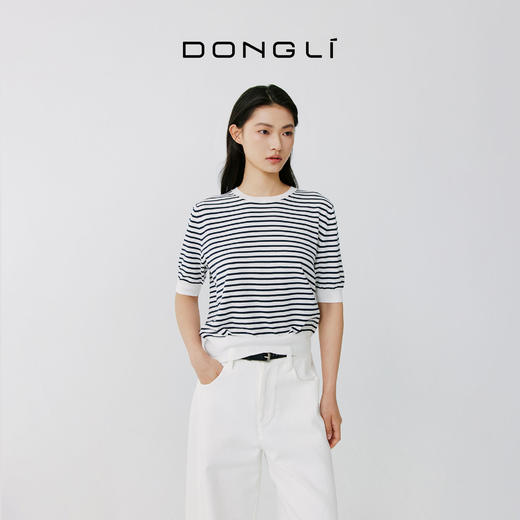 东黎 • 岛屿假日—海岛细语 海岛棉女士春夏圆领半袖 4275 商品图3