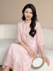 奢姿大码女装2025夏季时尚立领长袖套装胖妹妹气质盘扣两件套装9951958062 商品缩略图1