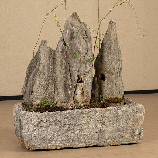 清 英石山形赏石配石盆 商品图1