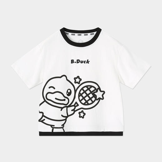 B.Duck小黄鸭童装夏季男童短袖T恤105-150 BF2501068 商品图3