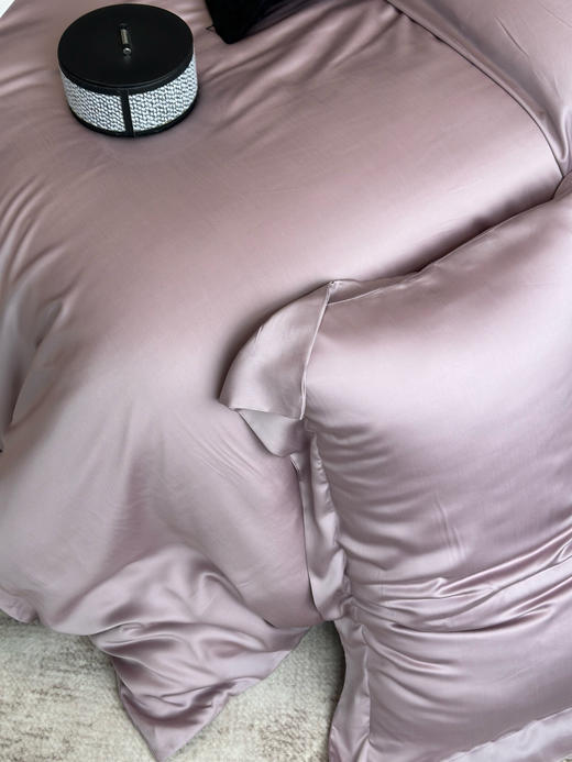 【凉感透气】春夏新款100S纯色兰精天丝四件套 LF级莱赛尔面料 细腻光泽媲美真丝 自带凉感 纵享丝滑 商品图3