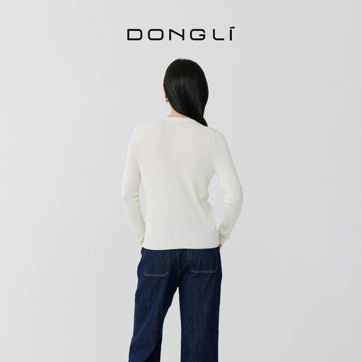 东黎 • 岛屿假日—山色能言 桑蚕丝山羊绒女士春夏圆领开衫 3014 商品图5