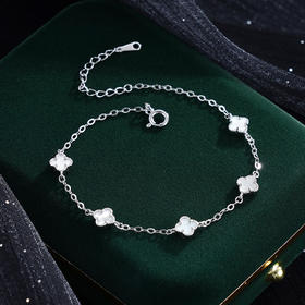 子佩集S925银【怡情】手链【SL050048】纯银白贝母2503