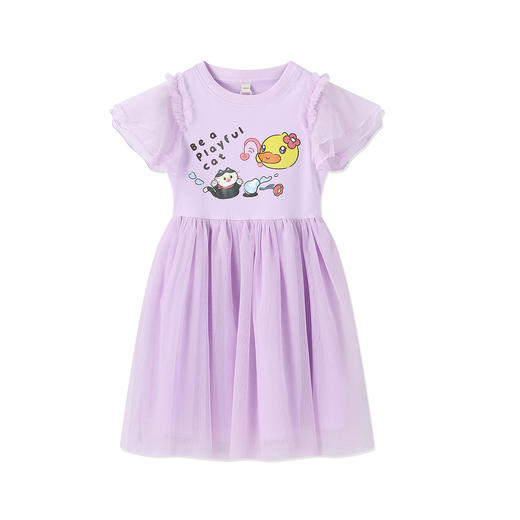 B.Duck小黄鸭童装夏季女童连衣裙110-160 FF2680003 商品图3