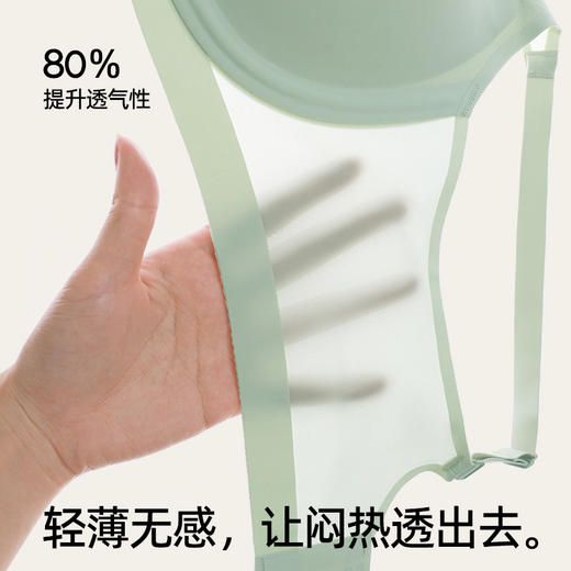 【商场同款】熳洁儿 自由无尺码内衣软胶骨舒适百搭光面网纱文胸 25201553 商品图5