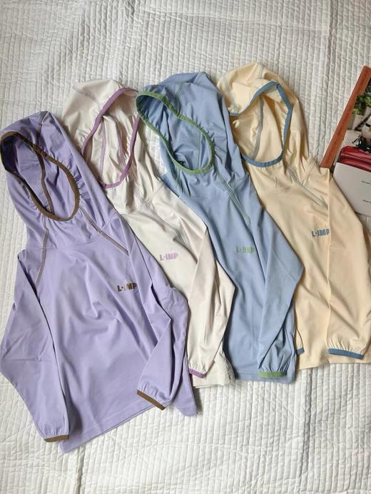 2025夏季儿童原创冰感户外防晒字母连帽速干运动服防晒衣罩衫 商品图7