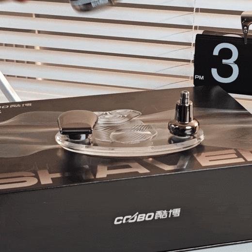 【男人的“小钢炮”剃须+修鼻毛+修鬓角一次搞定】酷博德国技术三合一合金机身防水剃须刀（礼盒装） 商品图0