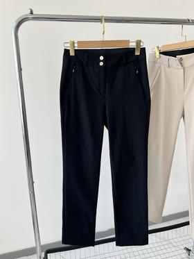 韩国订单，代购1400+ VOIvik高尔夫春款小脚裤，商务休闲款，四面弹质地，里层华夫格略带绒感，透气性好，后腰皮筋包容性好，非常舒适，做工精致。