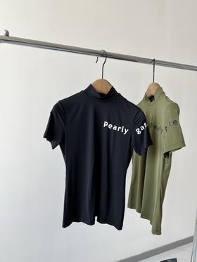 PG原单牛奶丝打底衫，韩国🇰🇷客供面料，弹力大，打球运动必备单品，💕，既防晒又好穿，日常打底穿也很百搭！胸前和袖子有LOGO印花！立体洋气！