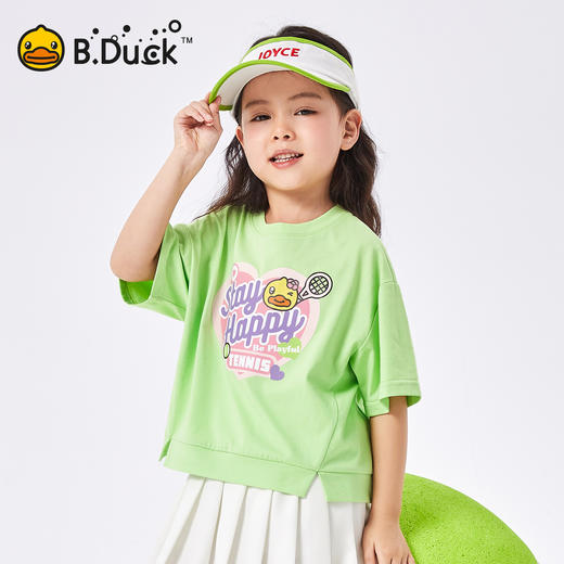 【冰感】B.Duck小黄鸭童装夏季女童短袖T恤105-150 FF2501069 商品图2