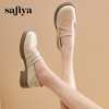 预售7天|Safiya/索菲娅2025学院风休闲一字带浅口JK玛丽珍小皮鞋SFD1111007 商品缩略图4