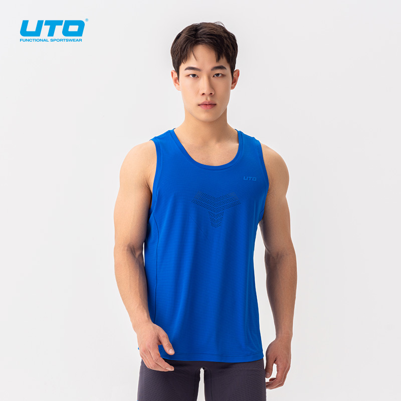 UTO男士小方格宽肩背心