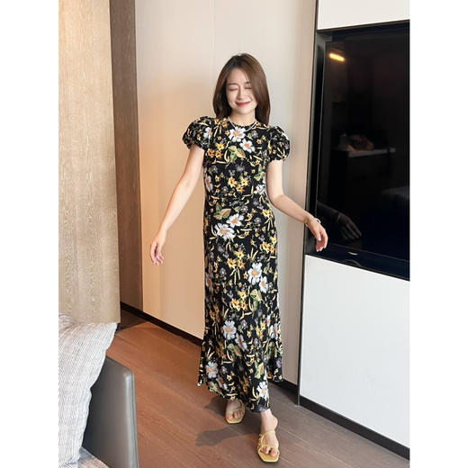 2504311   done 油画🖼️质感 显瘦连衣裙 商品图0