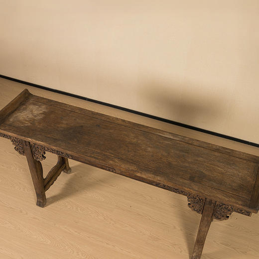 清 花梨木夹头榫浮雕螭龙纹翘头案 商品图4