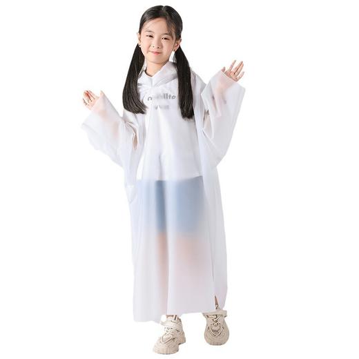 YOOE6个装儿童徒步户外漂流便携一次性雨衣加厚 防水学生卡片雨衣 带帽绳雨披 商品图4