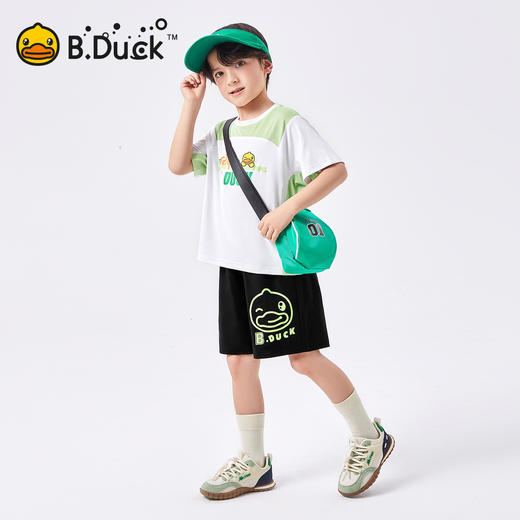 【冰感】B.Duck小黄鸭童装夏季男童针织五分裤105-150 BF2552012 商品图2