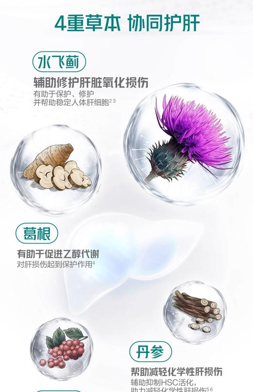 健安适牌水飞蓟葛根丹参片 商品图4