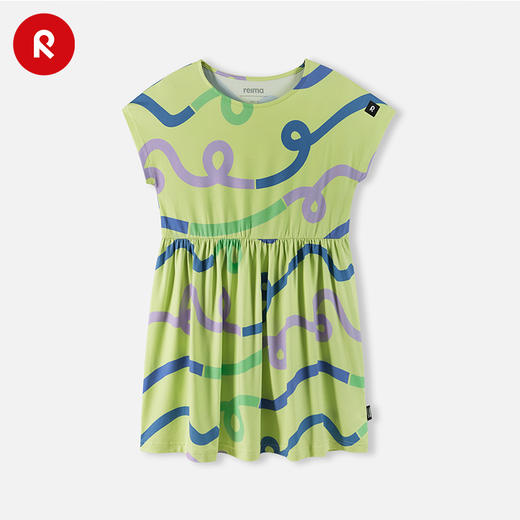 芬兰Reima2025春夏新款男女儿童中童防晒儿童针织短袖连衣裙 商品图4