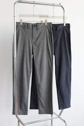 B.B 千鸟纹面料 直筒长裤 休闲西裤 XXK194