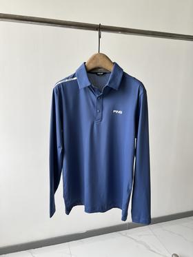 韩国🇰🇷高er夫PING男士速干POLO衫，纯元臻品，客供面料，四面弹力，质感丝滑垂顺，后颈部采用网眼面料，更透气，polo衬衫翻领设计
