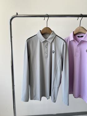 25春款，男款POLO衫，经典百搭的一款，面料有弹力，超舒服，胸前立体LOGO，肩部装饰条，整件衣服并不单调！数量不多！