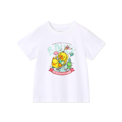 B.Duck小黄鸭童装夏季男女童短T恤110-160 BF2501978 商品图3