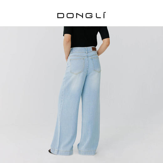 东黎 • 岛屿假日—轻氧裤 重磅天丝高腰阔腿裤 5323 商品图4