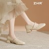 ZHR则则法式优雅闪钻链条玛丽珍鞋女鞋2025新款时髦柔软粗跟单鞋 商品缩略图4