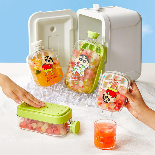 摩登主妇&蜡笔小新 冰格水壶按压制冰盒食品级冰杯冻冰块模具 商品图4