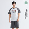 美季美优男士插肩袖卡通短袖套装 商品缩略图3