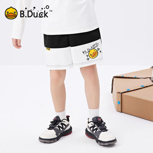 【冰感】B.Duck小黄鸭童装夏季男童针织五分裤105-150 BF2552015 商品图1