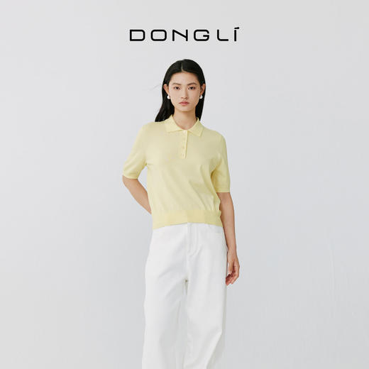 东黎 • 岛屿假日—微风渡海 海岛棉女士T恤领半袖 5162 商品图4