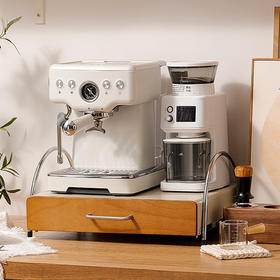 摩登主妇中古风咖啡机置物架抽拉式桌面杯子水吧台厨房用品收纳架