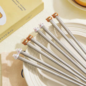 摩登主妇316不锈钢筷子儿童家用分人高档抗菌防霉家庭专人专用筷