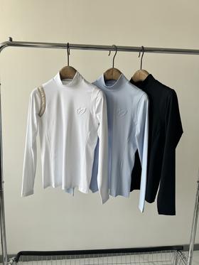 25新款，兔耳朵原单打底衫，原单货，超级好看的一款，牛奶丝罗文拼接，质感超赞，袖子拼接更是亮点，胸前立体LOG O，数量不多！