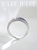 JULEE JULEE茱俪珠宝 18K白金彩蓝宝石戒指 商品缩略图5