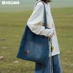 马得工地/MDGDBB243237/竹节牛仔帆布包 商品图0