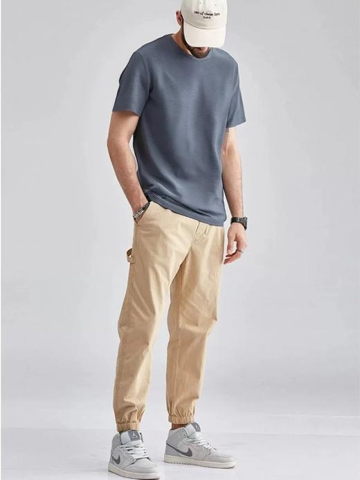 【两件起发货！单件不发，2 件 59 元】斯辰唯佳 鸟家同款 迪桑平纹 情侣排湿吸汗薄荷短袖T恤 B49-bht338 商品图6