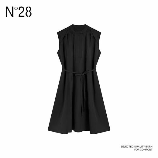 【破价】N°28 ‘女主裙’2025夏季新款气质连衣裙女半袖圆领裙子885242L550/885242L551 商品图5