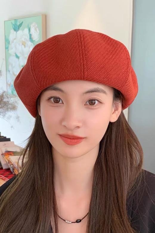 Say Something 红色时髦甜美贝雷帽 21354 商品图0