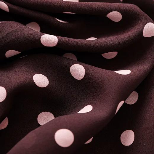 【高货wl】全新升级【铂金会员330/天猫439/差价109】(10945) 洛诗琳法式设计感波点连衣裙夏季新款气质V领收腰雪纺长裙 商品图3