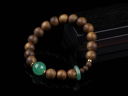 XY0211沉香+非洲翠手串 商品图2