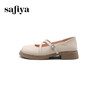 预售7天|Safiya/索菲娅2025学院风休闲一字带浅口JK玛丽珍小皮鞋SFD1111007 商品缩略图7