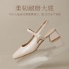 ZHR则则麦穗包头粗跟凉鞋女2025夏法式小香风单鞋一字带玛丽珍鞋 商品缩略图4