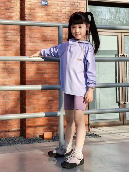 2025夏季儿童原创冰感户外防晒字母连帽速干运动服防晒衣罩衫 商品图4