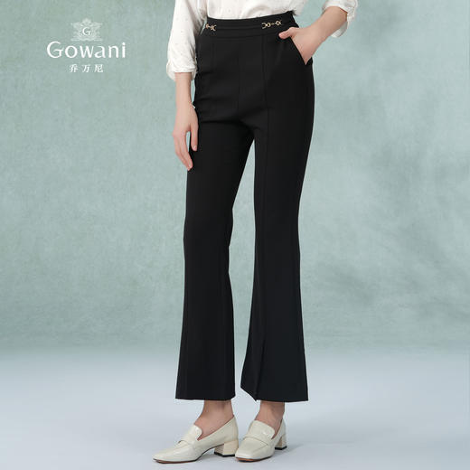 乔万尼喇叭裤夏季薄款女喇叭裤小个子显瘦裤子EM2F702 商品图1