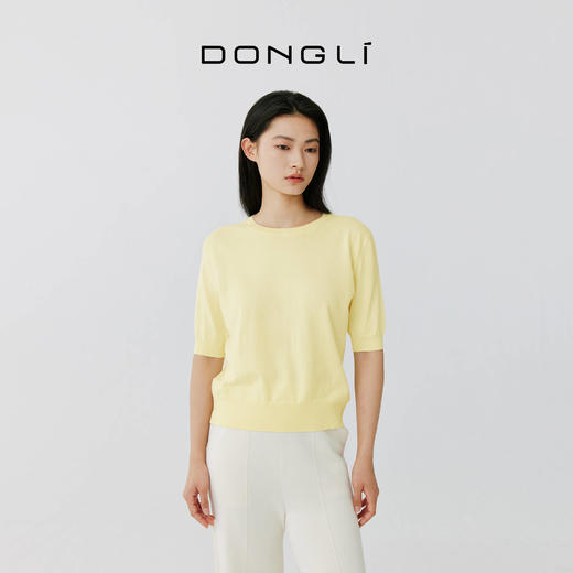 东黎 • 岛屿假日—海岛细语 海岛棉女士春夏圆领半袖 4275 商品图4