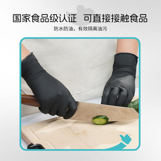 分销专用添赞Titanfine 男士多用途丁腈手套 西餐手套 家用清洁 可接触食品 商品图1