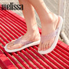 Melissa/梅丽莎 女撞色拼接编织夹脚人字拖软底果冻配色拖鞋35786 商品缩略图1