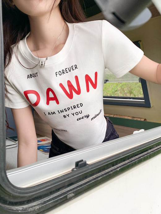 【110元任选2件】最后一波现货！字母印花短袖T恤  商品图6